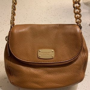 Michael Kors tan leather crossbody